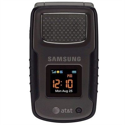 AT&T Samsung Rugby A837 3G PTT Rugged Phone No Contract Black Used 
