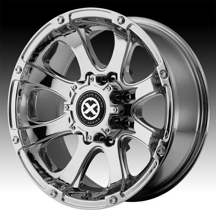 18 ATX Series Ledge Chrome Wheels Rims 8x6.5 8 Lug Chevy GM Dodge 