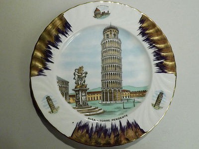 Collectible Italy Leaning Tower of Pisa Torre Pendente Porcelain 