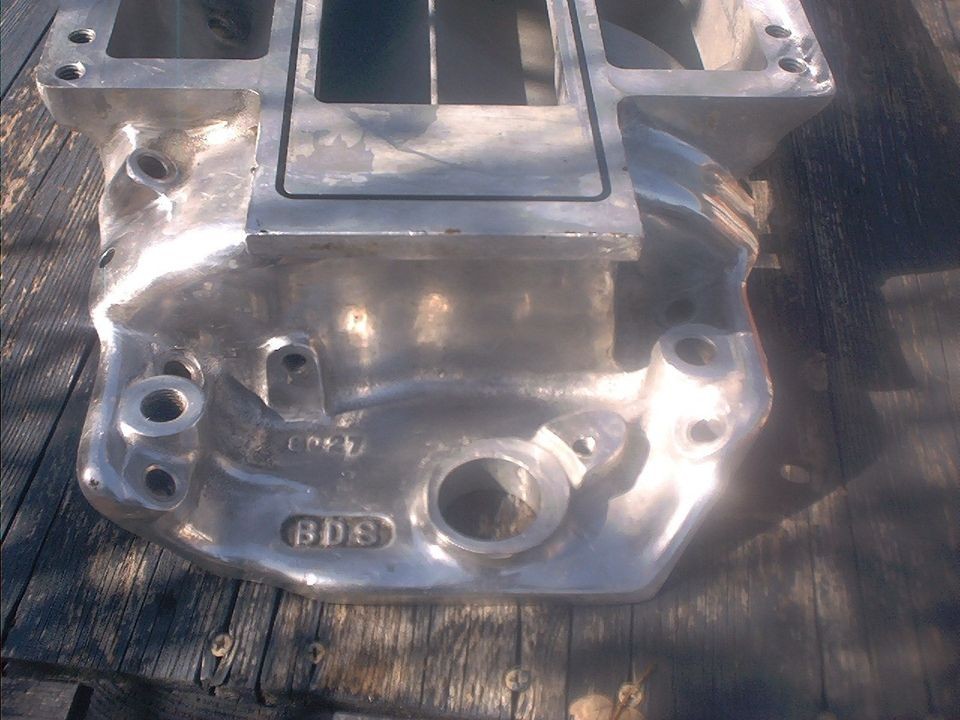 BDS pollished blower supercharger intake manifold BBC,396.427.454.502 
