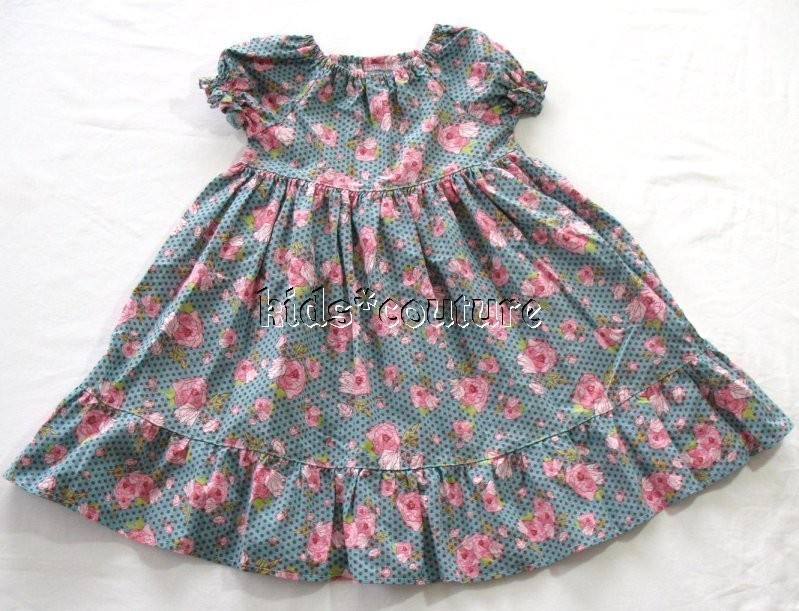 kl 3Ts & ME Custom Boutique Etsy Resell~Floral Peasant Dress~3 4