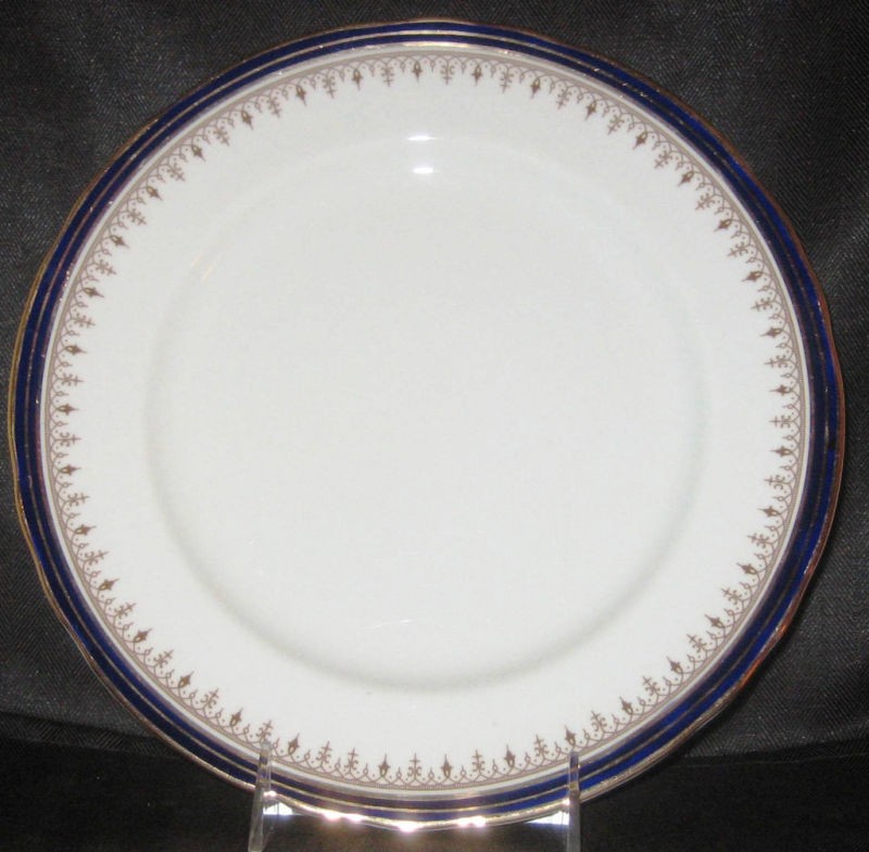 AYNSLEY LEIGHTON COBALT SCALLOPED Bread & Butter Plate