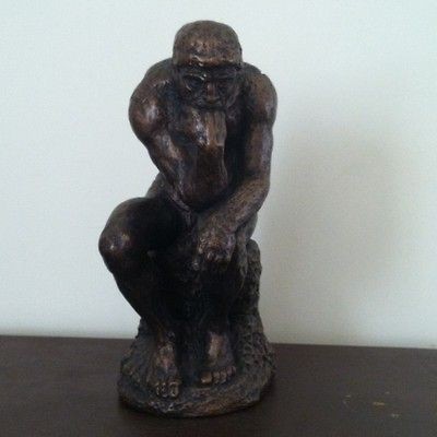 Austin Prod Mid Century Vintage Sculpture The Thinker 11” c 1961