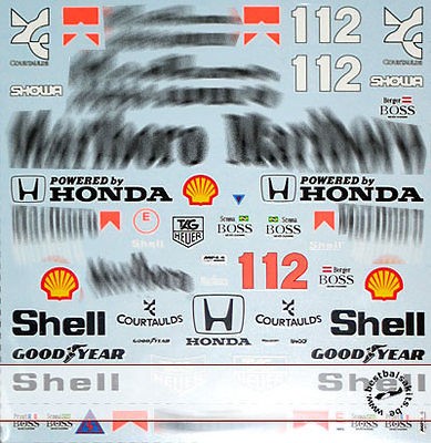   SPONSOR DECALS for TAMIYA MINICHAMS McLAREN MP4/4 MP4/6 SENNA BERGER