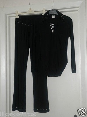 Boys Dance Latin/Ballroom Shirts+Pants 7 9 y Black New