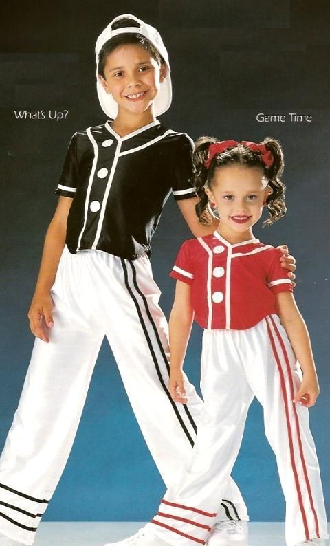 Red GAME TIME Baseball Uniform Dance Costume CHOICE