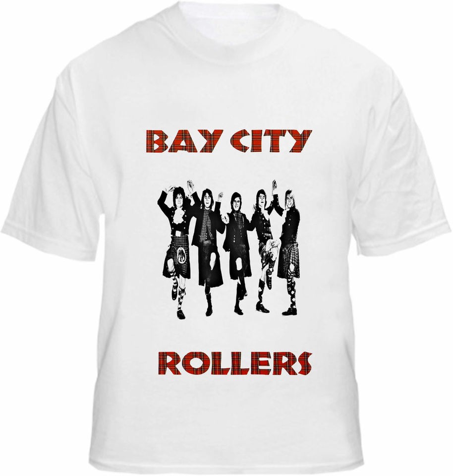 Bay City Rollers T shirt Retro Music Kilt Tee