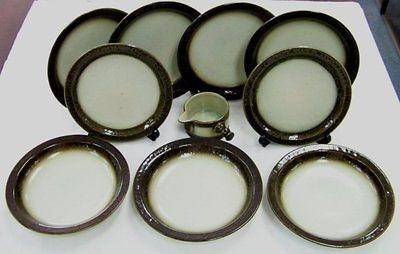 10 pc. Set CERAMANO STEINZEUG West Germany STONEWARE