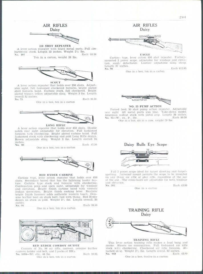   Air Rifle Eagle Red Ryder Cowboy Outfit Carbine Training Benjamin