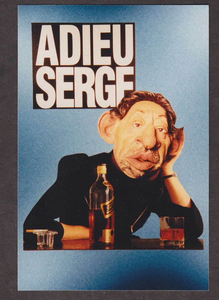 X4702 Adieu Serge postcard, Jacques Lardie