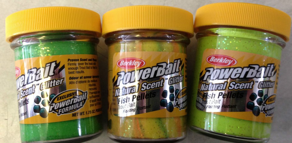 Berkley Powerbait Glitter Natural Scent Fish Pellet  3 for £10, 5 