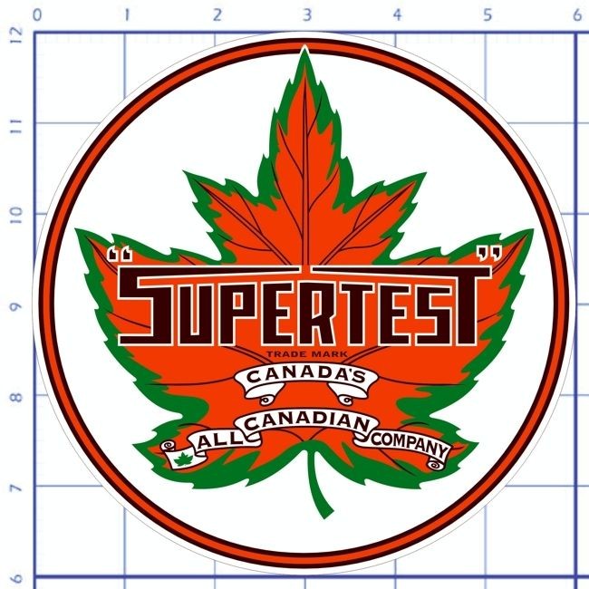 Supertest Gasoline   6 Lubester Decal