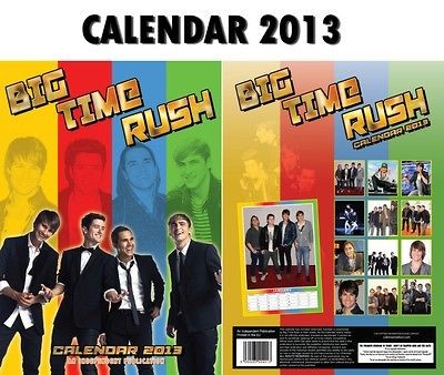 BIG TIME RUSH CALENDAR 2013 BY DREAM + FREE BIG TIME RUSH FRIDGE 