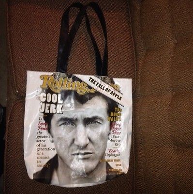   LARGE Official ROLLING STONE TOTE Book HANDBAG PURSE SEAN PENN BIG