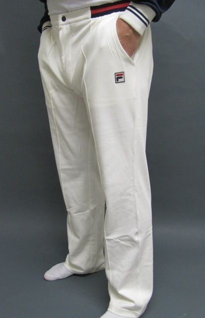 Fila Vintage Settanta Mk1 New Fabric Hoad Track Bottoms Cream S,M,L,XL 