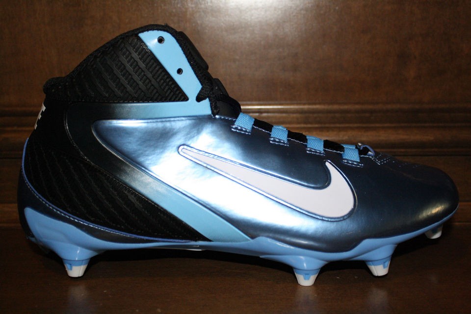   NIKE ALPHA SPEED TD 3/4 Football Cleats Black/Metallic University Blue