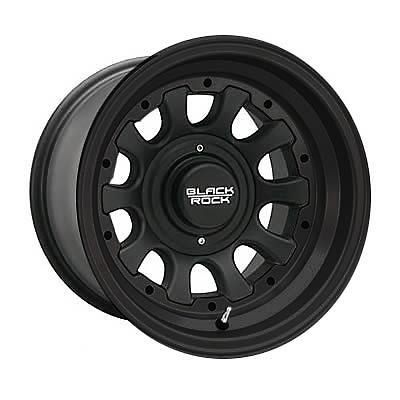 Black Rock Series 909 Type D Matte Black Alloy Wheel 15x8 5x4.5 BC