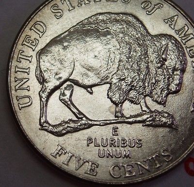 2005 D JEFFERSON DETACHED LEG BISON NICKEL RARE BU