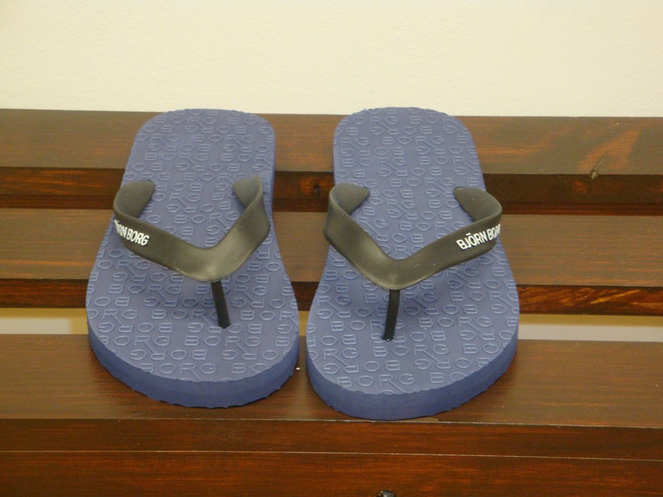 BJORN BORG BJ NEW ryan navy flip flops sandles great price