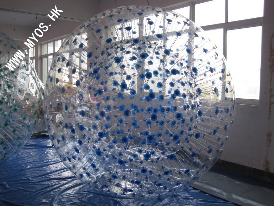 3M Blue Inflatable Zorb ball Zorbing Human Hamster ball Hydro Zorb 1 