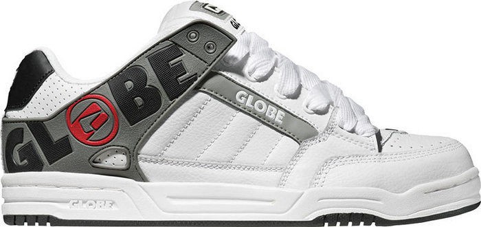 MENS GLOBE TILT SKATE SHOES NIB WHITE/GRIFFIN/​BLACK TPR