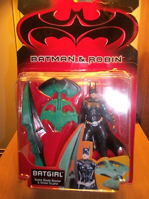   & ROBIN   BATGIRL WITH BATTLE BLADE BLASTER AND STRIKE SCYTHE