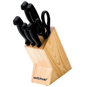 NEW Wiltshire 7 Pce Laser Knife Block Set 5yr Guarantee