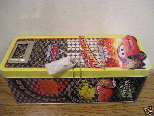 Cars Lightning McQueen mini locker tin   UNUSED