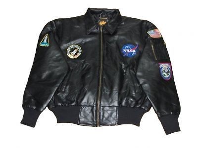 Alpha Industries Nasa Leather Bombardier Jacket MLN21013C1