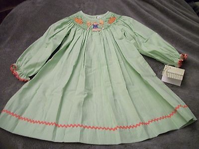   ZUCCINI GREEN CK SMOCKED BISHOP SCARECROW & PUMPKINS BOUTIQUE