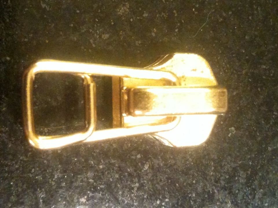 Flight Jacket #10 Solid Brass Paperclip Zipper Slider