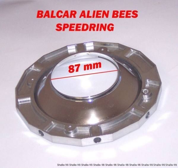 TWO (2) SPEEDRING FOR ALIEN BEES ALIENBEES B400 B1600 EINSTEIN METAL 