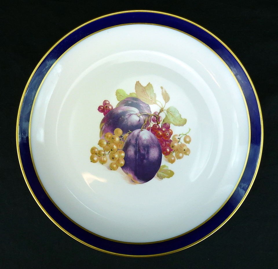 Bountiful Schumann Echt Cobalt 11 Chop Plate Round Platter Plum 