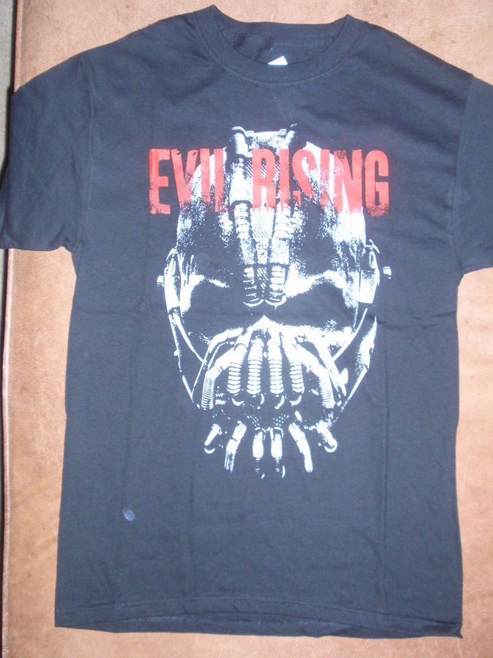 Mens DC Comics Batman Dark Knight Rises Bane Evil Rising T Shirt New 