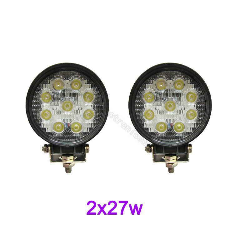 27W LED Work Light Lamp Jeep Off Road Forklift Bowfishing Car Flood 