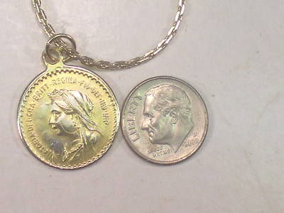 VICTORIA BRITT ANTIQUE FINISH COIN NECKLACE DESIGNER ERWIN PEARL ;# 