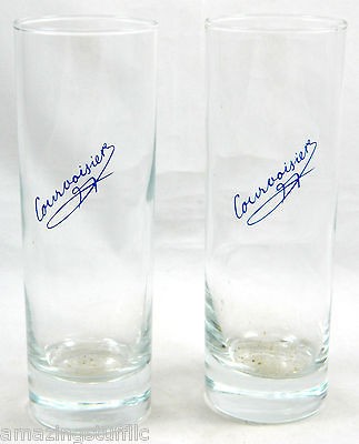   Glasses Courvoisier Lot Shot Brandy Cognac Tumbler Durobor Belgium Bar