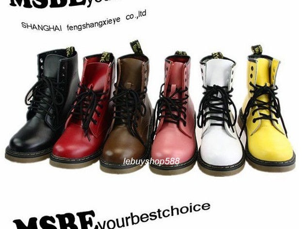 CLASSIC Women Cow Leather BOOT HIGH QUALITY LACE UP Martin Boots DM 