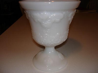 Brody Milk Glass 7 Compote  M4300