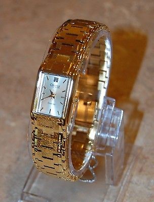 NEW Caravelle by Bulova Womens Watch 44P20 Yellow Gold Plated List at 