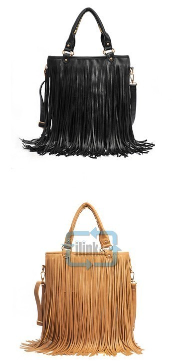 Fashion Punk Tassel Fringe Women handbag Shoulder Bag