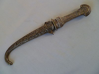 Detailed 9 Letter Opener Knife Dagger Sheath Made in Italy