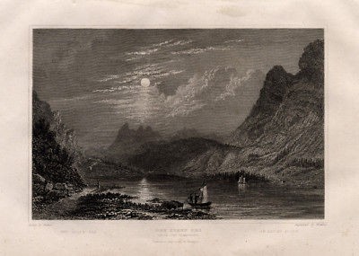 Antique Print KLON CHL​U GLARUS SWITZ​ERLAND Winkles​ 1838