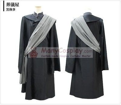 Black Butler Undertaker Custom anime Cosplay Costumes Party outfit 