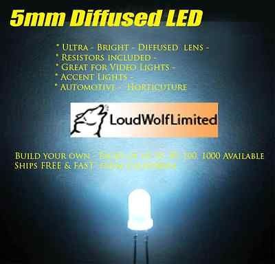   LED Ultra Bright   Diffused Lens For Video , Camera, Light Panels 5mm