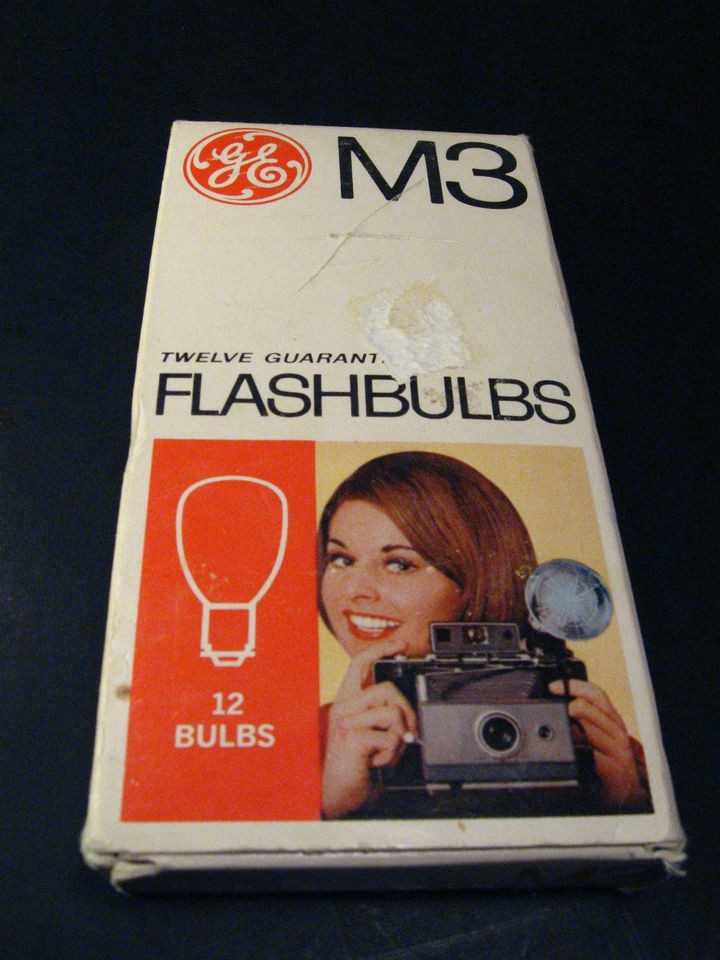 Vintage 60s GE FLASH BULBS FOR CAMERA Retro Atomic Ranch Sputnik Eames 