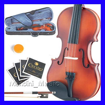 NEW SIZE 1/4 VIOLIN+Book+Shoulder Rest+2 Sets Strings