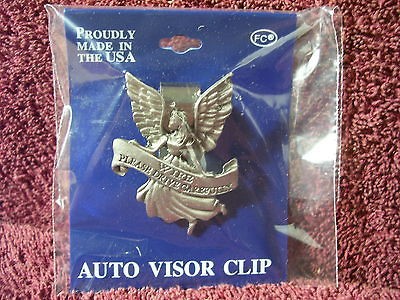 NEW WIFE GUARDIAN ANGEL SUN VISOR SUNVISOR CLIP PEWTER MINT AUTO TRUCK 