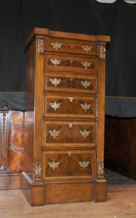 Wellington Campaign Chest Desk Secretaire in Walnut