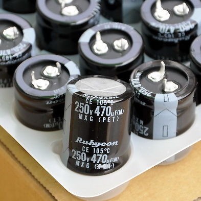 2x Japan RUBYCON 470uF/250V 105℃ Electrolytic Capacitor